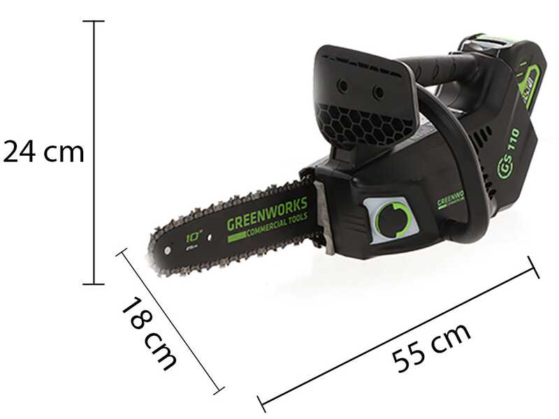 Greenworks top 2025 handle chainsaw