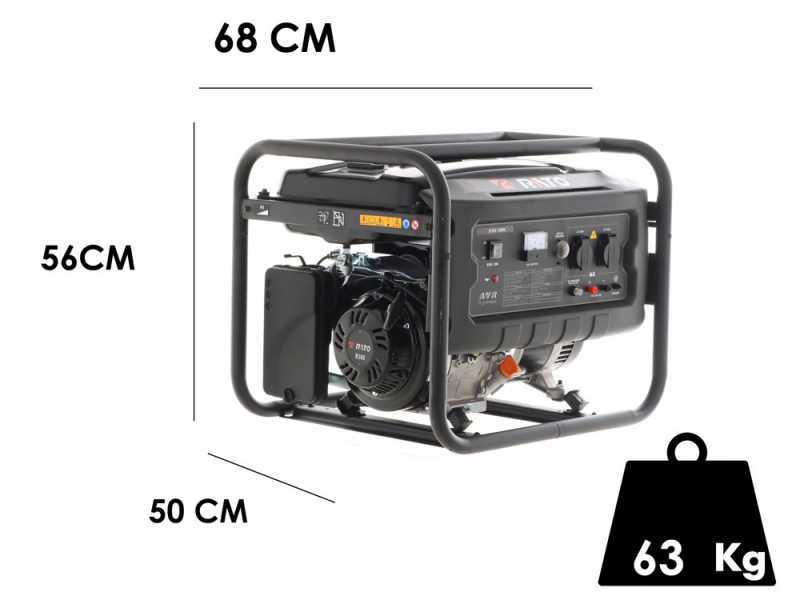 Rato R3800 AVR - 3.8 kW Petrol Power Generator with AVR - DC 3.5 kW Single-phase