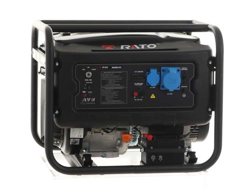 Rato R6000D-ATS AVR - 6 kW Petrol Power Generator with AVR - DC 5.5 kW Single-phase