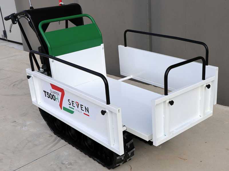 Seven Italy T500H GX-E Tracked Power Barrow - Extendable dumper truck - Load capacity 500 Kg