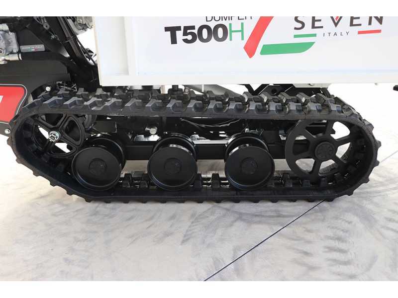 Seven Italy T500H GX-E Tracked Power Barrow - Extendable dumper truck - Load capacity 500 Kg
