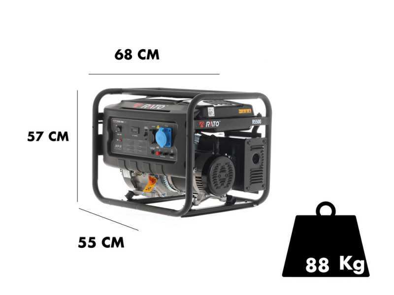 Rato R5500 AVR - 5.5 kW Petrol Power Generator with AVR - DC 5 kW Single-phase