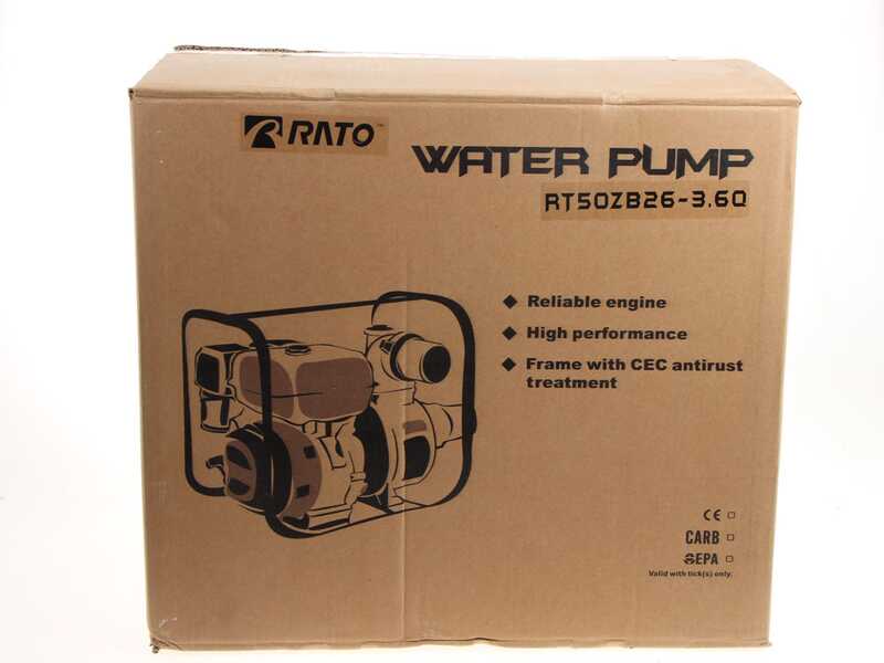 Rato RT50ZB26-3.6Q Petrol Water Pump - R210 engine with oil sensor