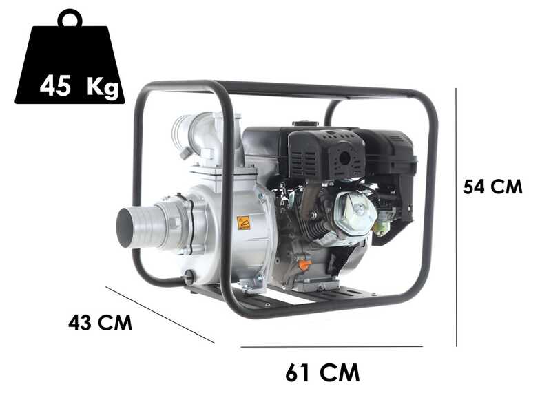 Rato RT100ZB26-5.2Q Petrol Water Pump - R270 engine with oil sensor