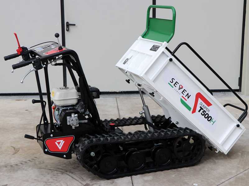 Seven Italy T500H GX Tracked Power Barrow - Extendable dumper truck - Load capacity 500 Kg