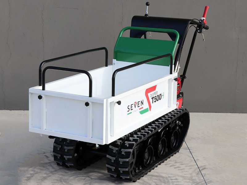 Tracked outlet power wheelbarrow