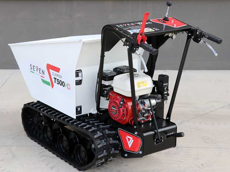Electric outlet tracked wheelbarrow