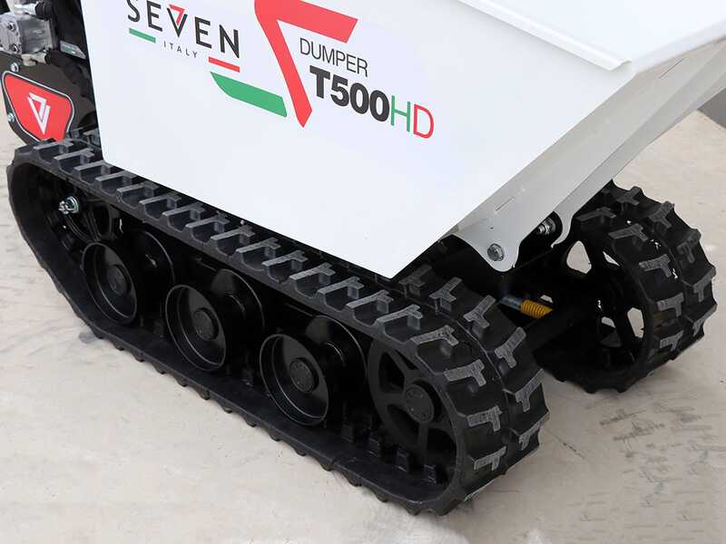 Seven Italy T500HD GX-E Tracked Power Barrow - Electric start - Hydraulic dumper truck - 500 Kg
