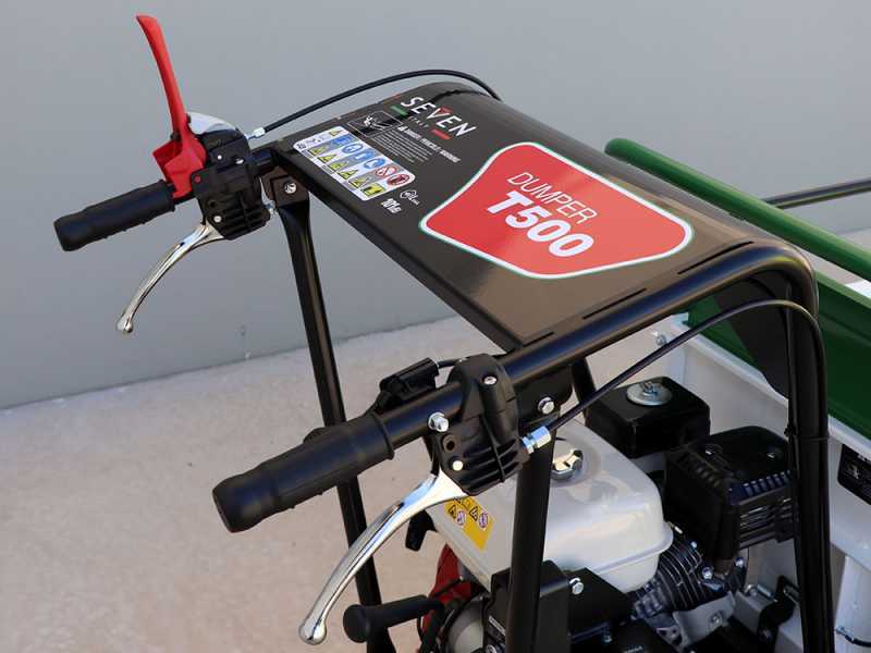 Seven Italy T500 GX-E Tracked Power Barrow - Extendable dumper truck - 500 Kg Load capacity