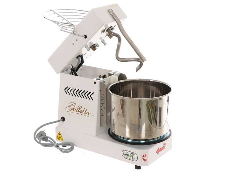 Famag Grilletta IM 5S/230 10 Speed HH - 5 kg high hydration spiral mixer with lifting head