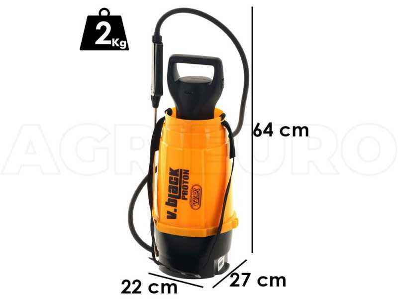 Volpi V.BLACK PROTON 7 L - Battery-powered Shoulder Sprayer Pump - 7 L 