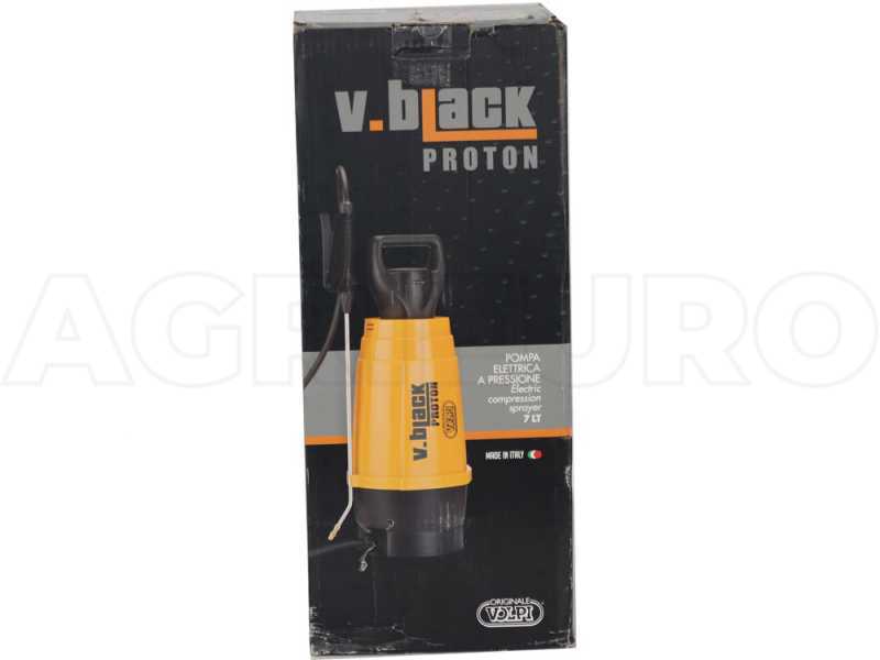Volpi V.BLACK PROTON 7 L - Battery-powered Shoulder Sprayer Pump - 7 L 