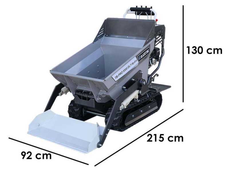 Tracked Barrow Blackstone TB-PRO 5500 DLT-Hydro - Dumper hydraulic barrow 500 Kg