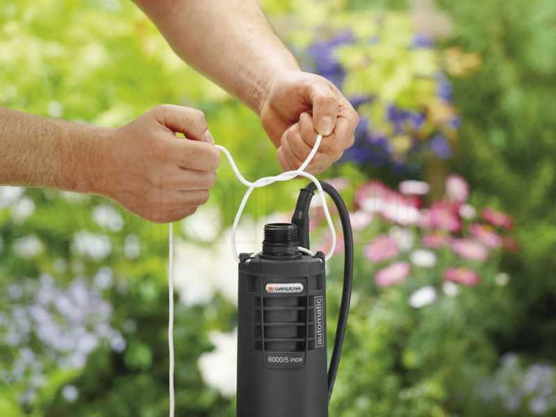 Gardena 6000/5 Inox Automatic Deep Well Pump - For clear water - integrated float switch