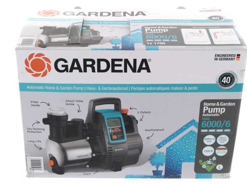 Gardena 6000/6E LCD Inox Automatic Electric Pump - 1300W