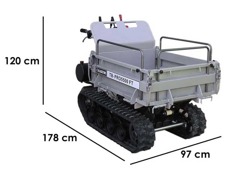 Tracked Power Barrow Blackstone TB-PRO 5500 FT - Extendable tipping body 500 Kg
