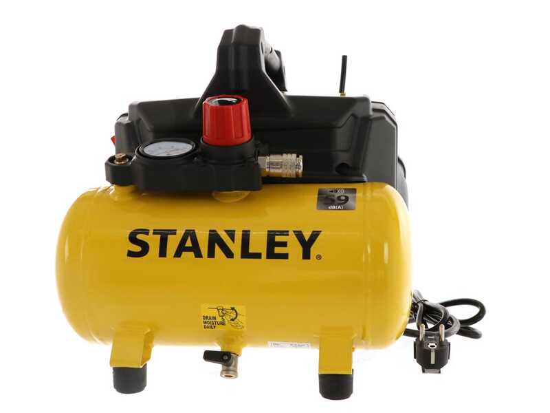 Stanley DST 100/8/6 -1HP Portable Compact Electric Air Compressor - 6 L
