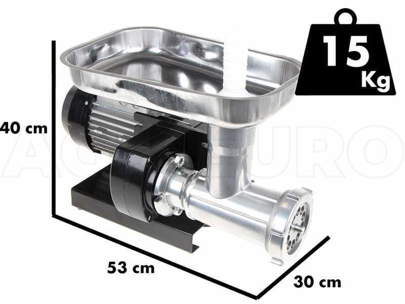 Palumbo Pavi L22 Meat Mincer Stainless Steel Body with 1 Hp Electric Motor