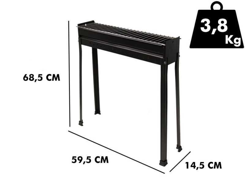 Seven Italy BBQ-60 Classic - Charcoal roasting grill - 60x15 cm