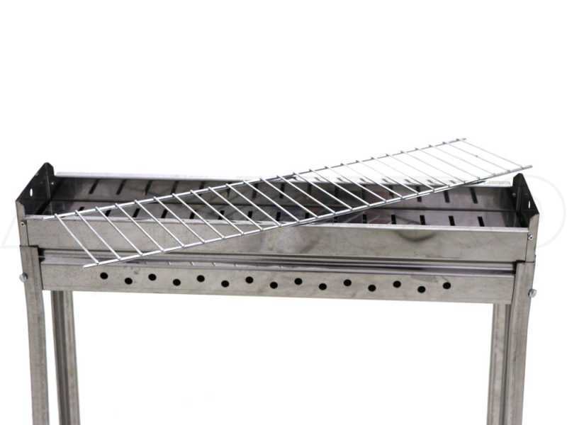 Seven Italy BBQ-60 INOX - Charcoal roasting grill - 60x14 cm