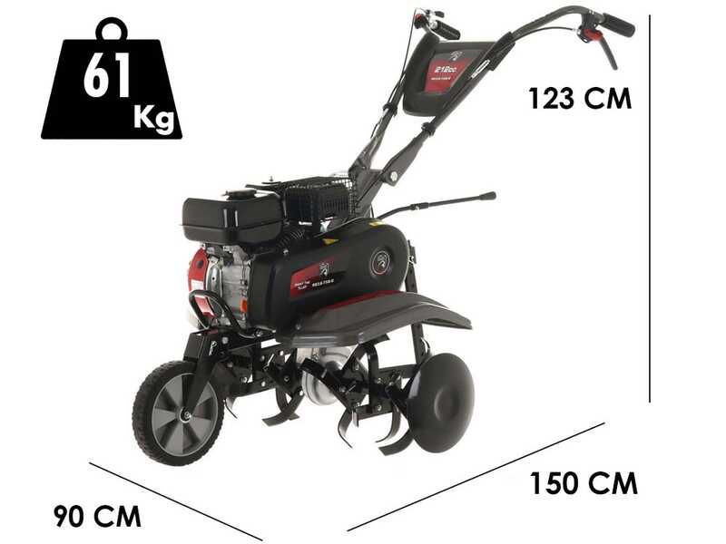 Italian Power RG3.6-75 - 7 HP petrol rotary tiller - Rato R210