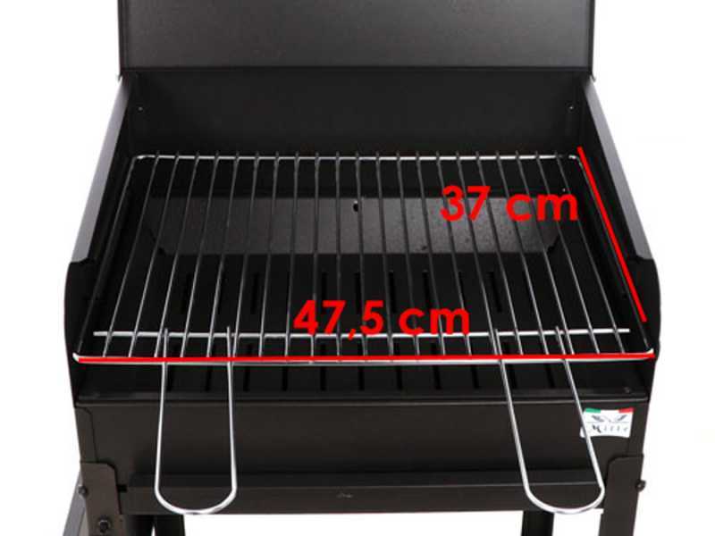 Mille Polifemo Small - Handmade charcoal barbecue - 47,5x37 cm