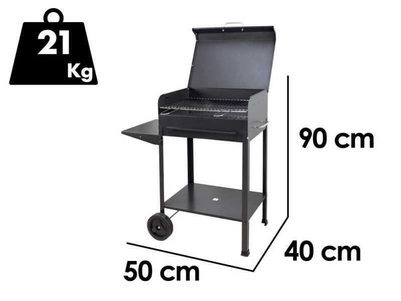 Seven Italy Polifemo Small - Handmade charcoal barbecue - 47,5x37 cm