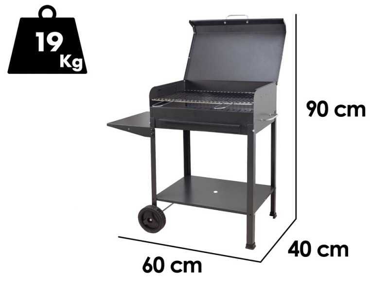 Mille Vanessa Medium - Handmade charcoal barbecue - 57,5x37 cm