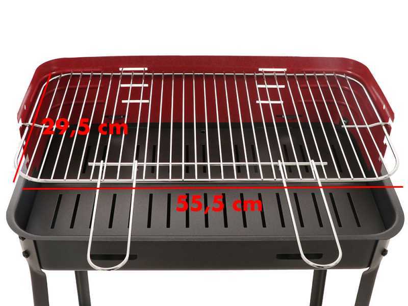 Mille Flavia s/r 55 - Handmade charcoal barbecue - 55,5x29,5 cm