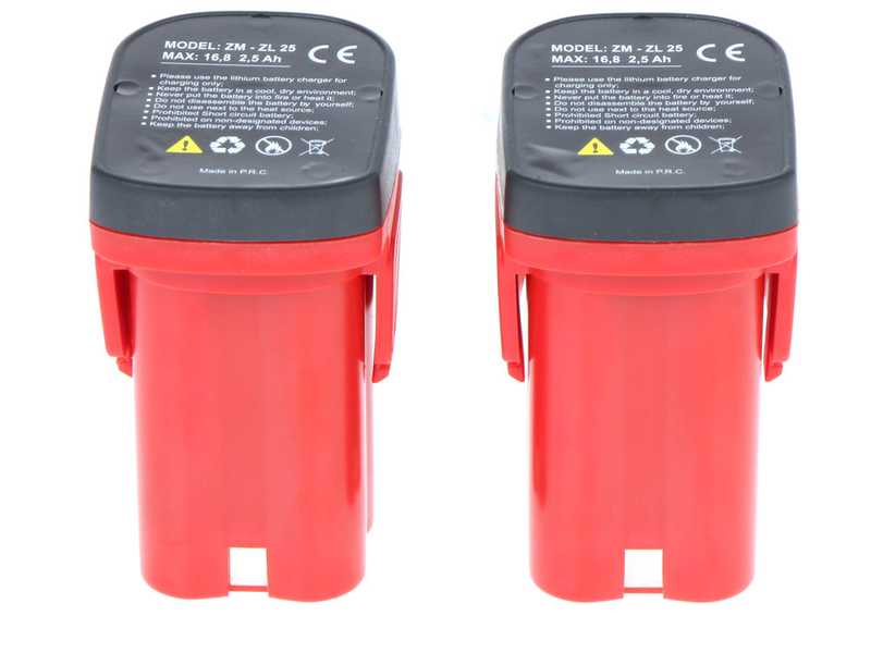 Kit Wireless Zanon ZL 25 Battery-powered Electric Tying Machine - 2 BATTERIES INCLUDED - 16.8V 2.5Ah
