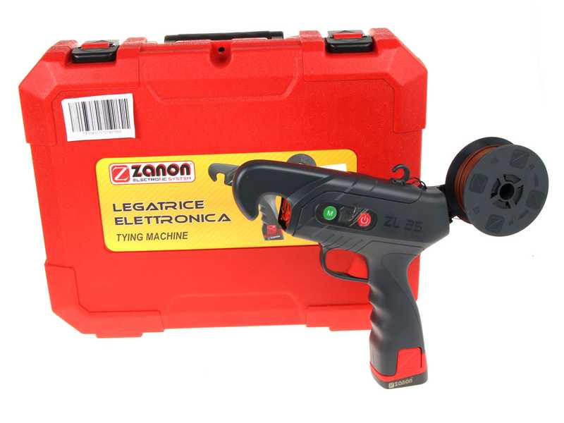 Kit Wireless Zanon ZL 25 Battery-powered Electric Tying Machine - 2 BATTERIES INCLUDED - 16.8V 2.5Ah