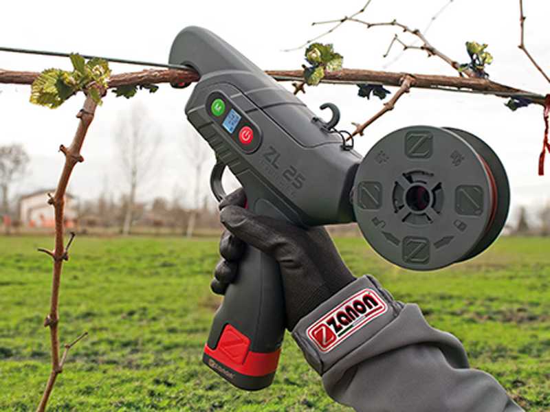 Kit Wireless Zanon ZL 25 Battery-powered Electric Tying Machine - 2 BATTERIES INCLUDED - 16.8V 2.5Ah