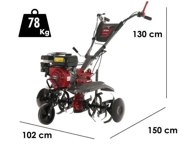 Italian Power RG3.6-100 - 7 HP petrol rotary tiller - Rato R210