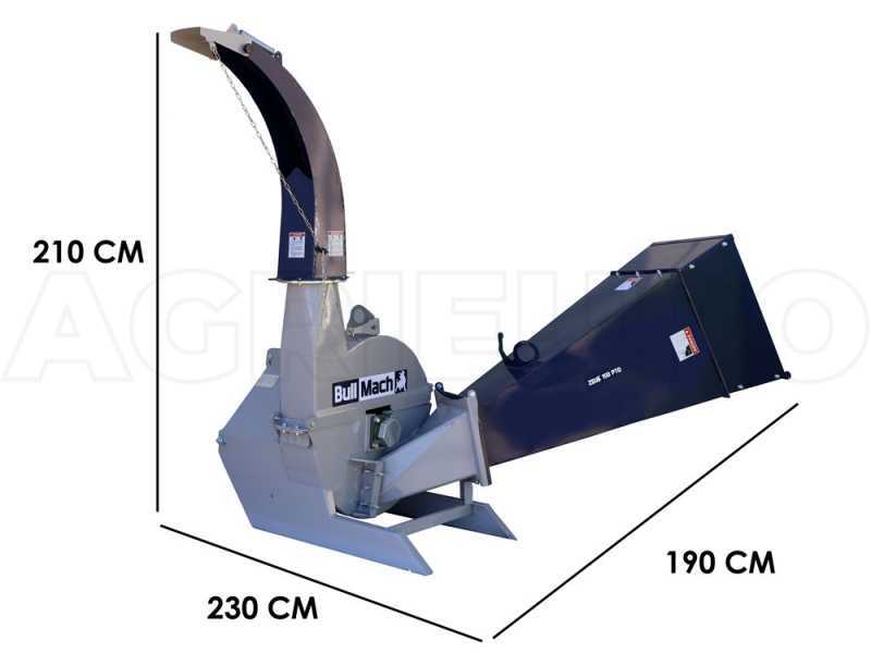 BullMach ZEUS 150 PTO - Tractor-mounted garden shredder - chipper with 3-point hitch