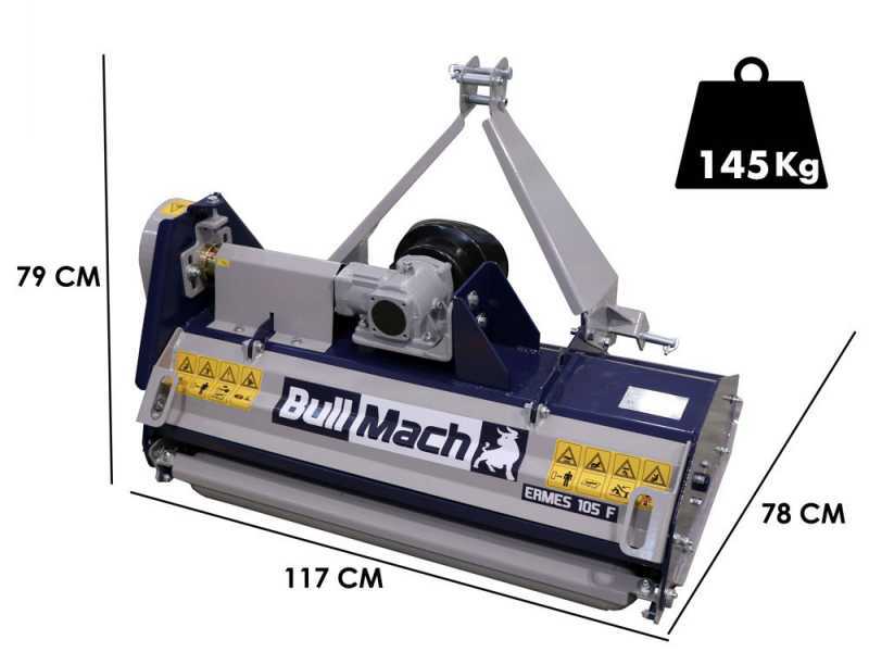 BullMach ERMES 105 F - Tractor-mounted Flail Mower - Light Series
