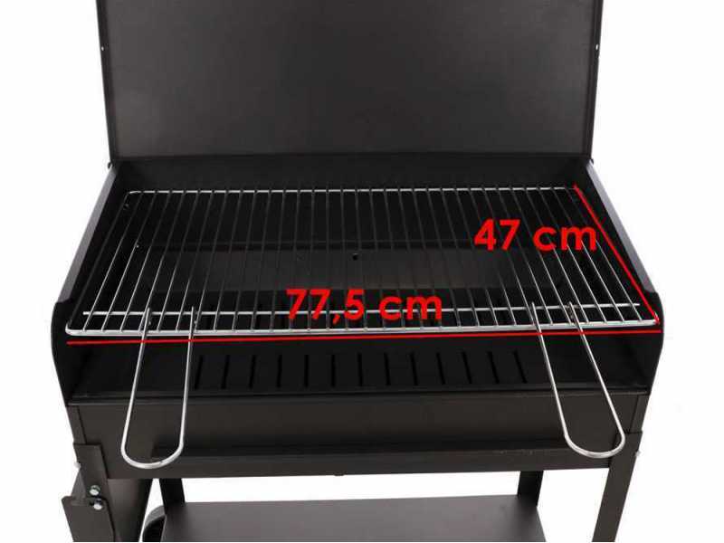 Mille Etna - Handmade charcoal barbecue - 77,5x47 cm