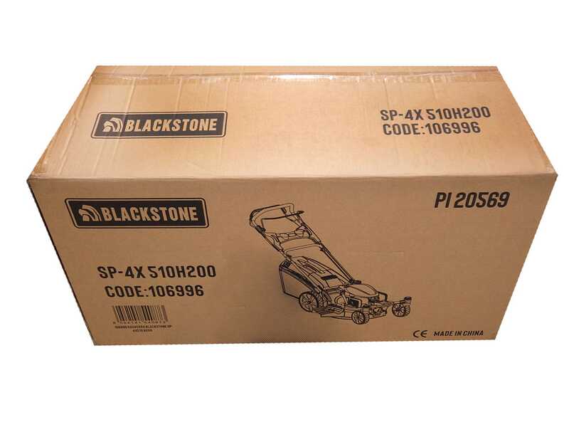Blackstone SP - 4X 510 H200 Petrol Lawn Mower - with Pivoting Wheels and HONDA GCV200 Engine