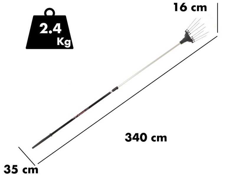 Zanon Murcielago R AL300 - 210/340 cm Electric Lithium Battery-powered Olive Harvester - 50.4V 15.9 Ah