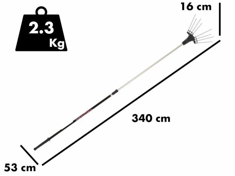 Zanon Albatros AL300  - 210/340 cm Electric Lithium Battery-powered Olive Harvester - 50.4V 15.9 Ah
