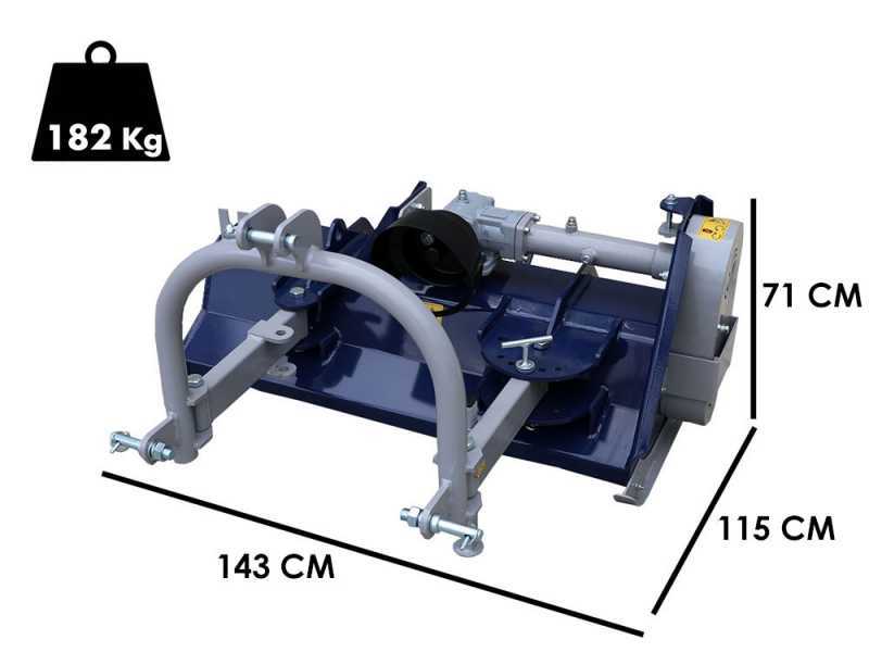 BullMach ERMES 125 S - Tractor-mounted flail mower - Light series - Hydraulic shift