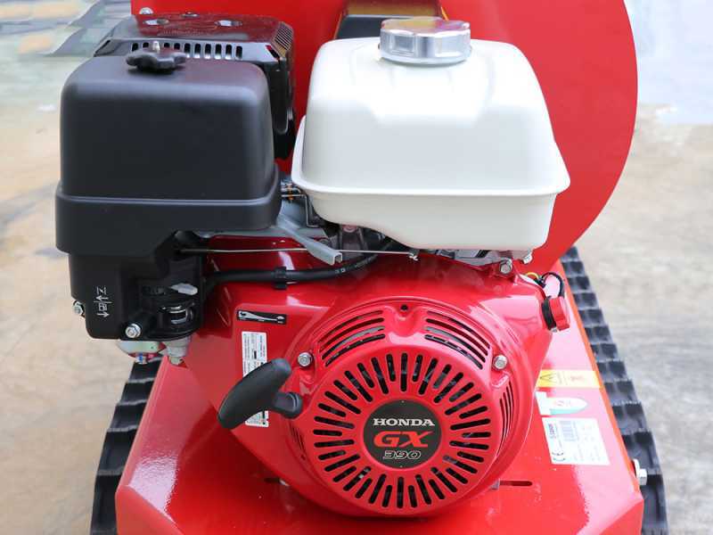 Zanon BC 90 Cingo - Self-propelled Track-mounted garden shredder on wheelbarrow - Honda GX390 engine