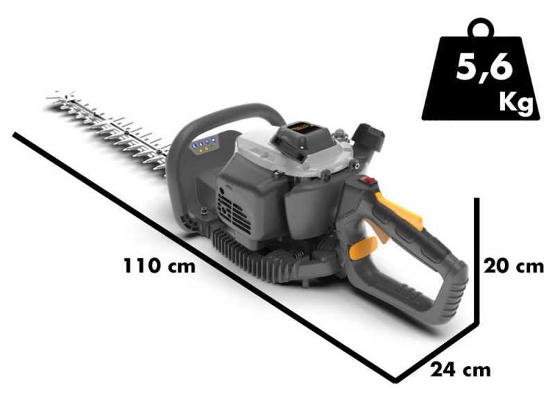 Alpina AHT 555 2-stroke Hedge Trimmer, 60 cm Blade, 50 cm Cutting Length