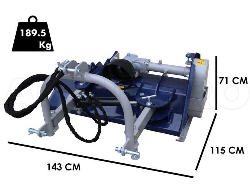 BullMach ERMES 125 SH - Tractor-mounted flail mower - Light series - Hydraulic shift