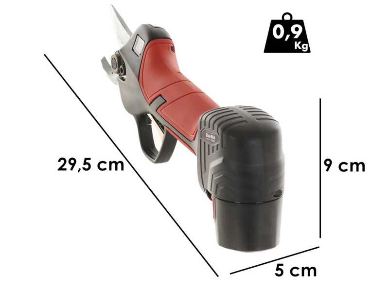 Blue Bird PS 22-23 Battery-powered Electric Pruning Shears - 2 Batteries Included -  12.6V 2Ah - &Oslash; 23 mm