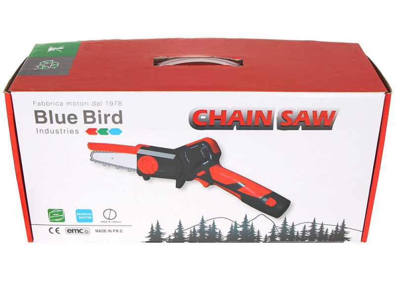 Blue Bird CS 22-04 Manual Battery-powered Electric Pruner- Two 12.6 V 2.5Ah Batteries - 100 mm Cutting Width