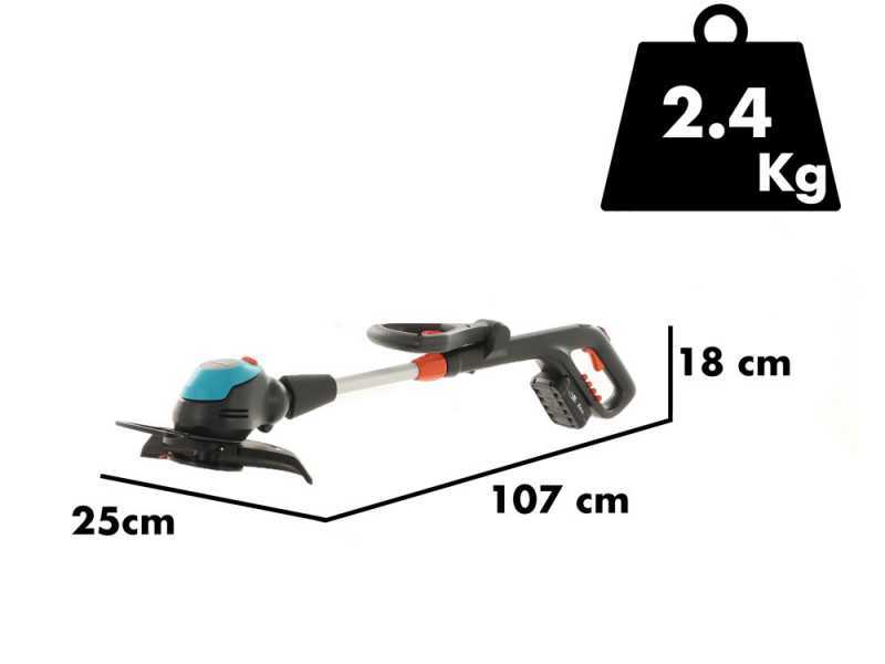 Gardena EasyCut 23/18V P4A Ready To Use Set Battery-powered Brush Cutter Edge Strimmer
