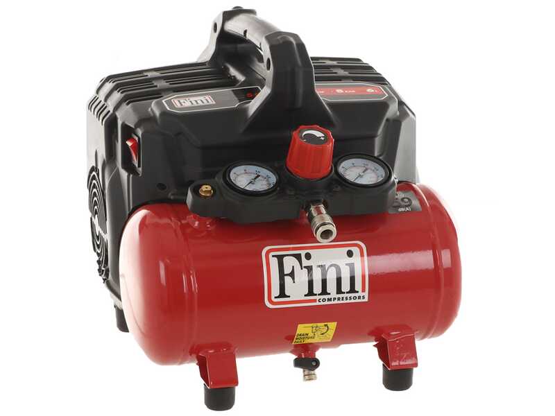 SILTEK S/6 - Compresseur à piston silencieux 1 CV - 6 L - 230 Vca | Fini