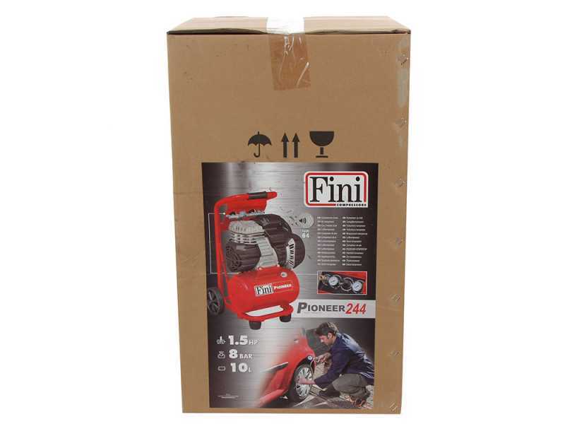 Fini Pioneer 244 - Electric Portable Air Compressor - 1.5 Hp Motor - 8 Bar