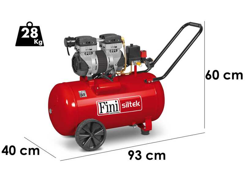 Fini Siltek 50 - Electric Air Compressor - 50 L Tank - 8 Bar Pressure