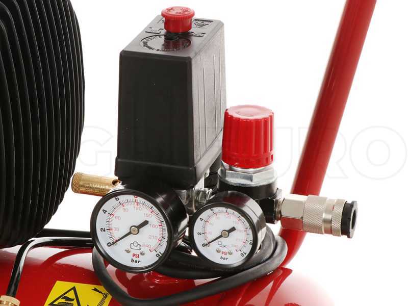 FINI Amico 25/SF2500 - Electric Wheeled Air Compressor - 2 Hp Motor - 24 L